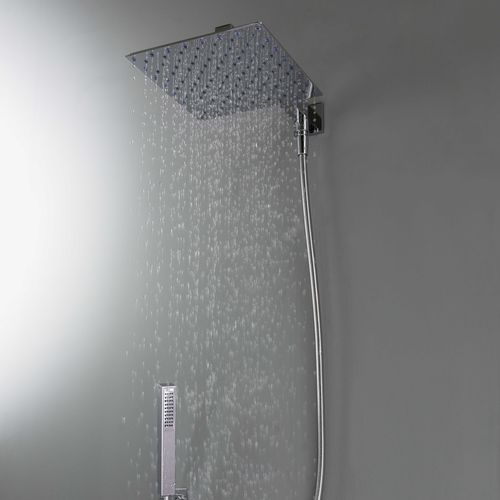 Wandmontiertes Duschsystem - DUETTO D - TENDER RAIN - modern / mit Handbrause