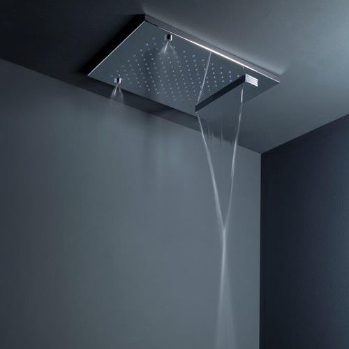 Deckenmontierter Duschkopf - MULTIFUNCTION - TENDER RAIN - rechteckig / Regenstrahl / Wasserfall