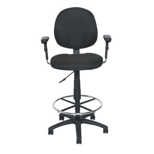 Stoff-Arbeitshocker - STATURE  - Versa Products - regelbar / mit Rollen / drehbar