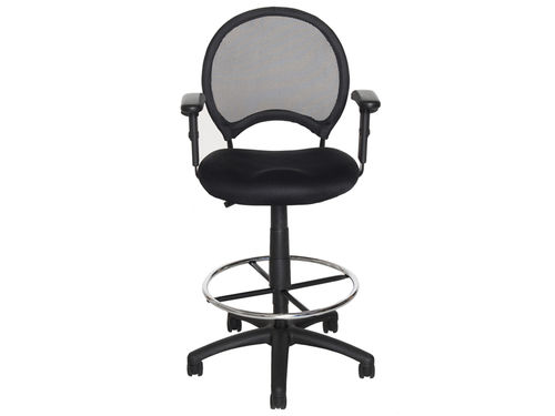 Netz-Bürohocker - DELUXE - Versa Products - regelbar / mit Rollen / drehbar