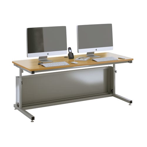 Moderner Arbeitstisch - JUNCTION - Versa Products - Laminat / rechteckig / höhenverstellbar