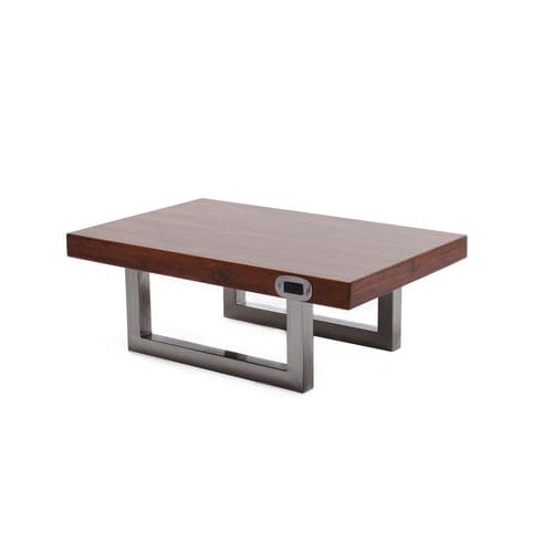 Moderner Couchtisch - SIMPLE CHARGE - Versa Products - Holz / rechteckig / mit integrierter Steckdose