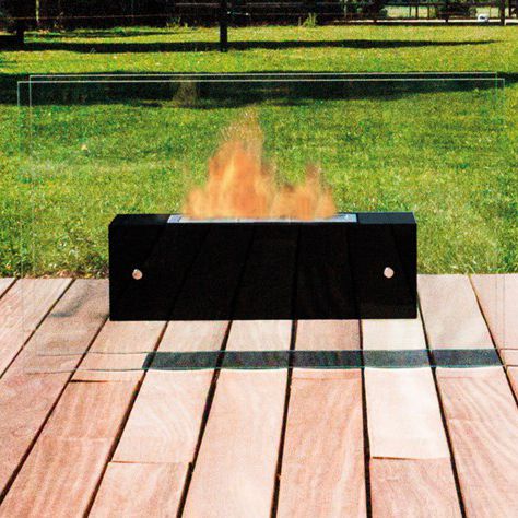 Bioethanol-Kamin - VALETTA LARGE HIGH GLASS - Bio-Blaze® - freistehend / Zentral / für Außenbereich