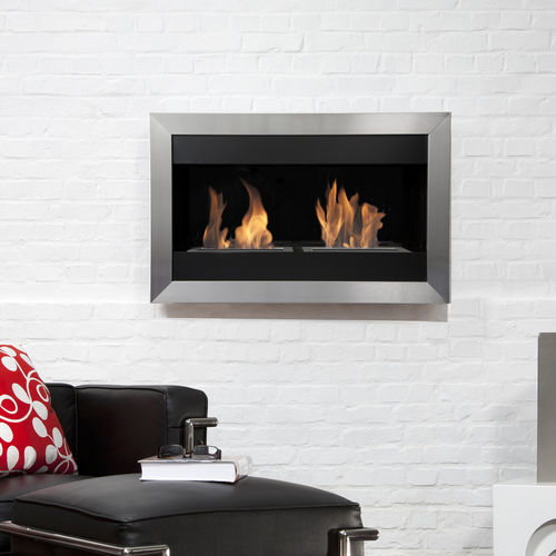Bioethanol-Kamin - SQUARE SMALL II - Bio-Blaze® - wandmontiert / Einseitig / offene Feuerstelle