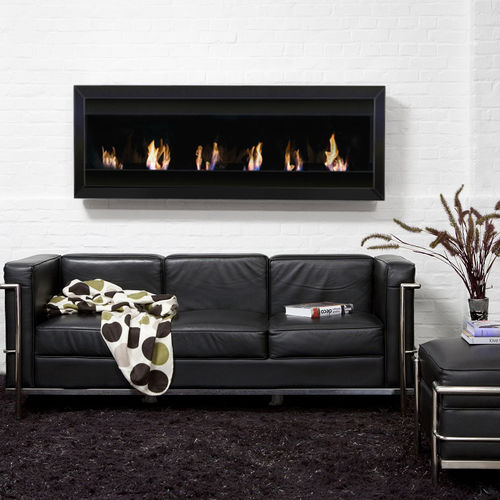 Bioethanol-Kamin - SQUARE XL I - Bio-Blaze® - wandmontiert / Einseitig / offene Feuerstelle