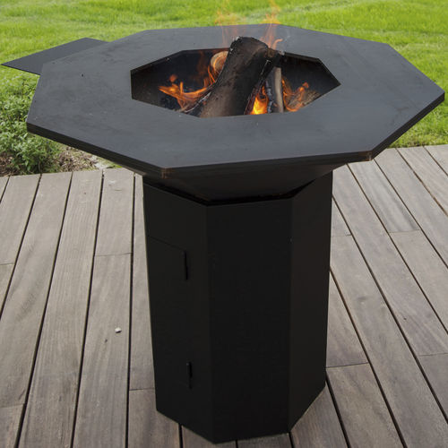 Bioethanol-Gartengrill - B-BQ I - Bio-Blaze® - freistehend / COR-TEN®-Stahl / Stahl