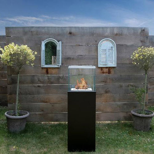 Bodenstehende Gartenfackel - COLUMN - Bio-Blaze® - Stahl