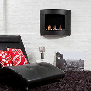 Bioethanol-Kamin - DIAMOND I - Bio-Blaze® - wandmontiert / Einseitig / offene Feuerstelle