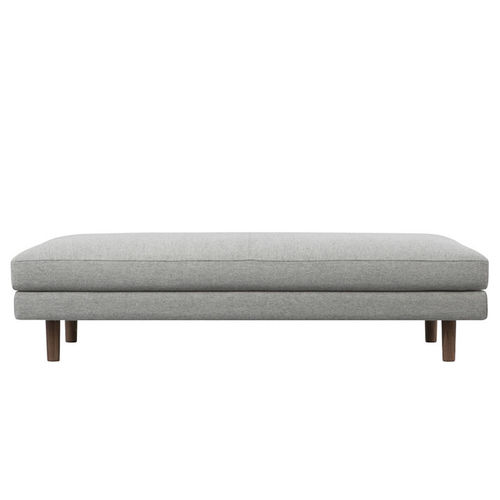 Moderne Ottomane - HIROSHIMA 4315-36 - Maruni - Stoff / Eiche / Nussbaum