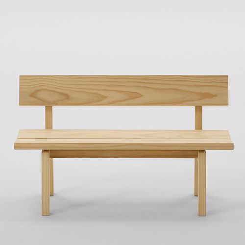 Moderne Bank - BOTAN 4105-02 - Maruni - Eiche / Kiefer / mit Rückenlehne