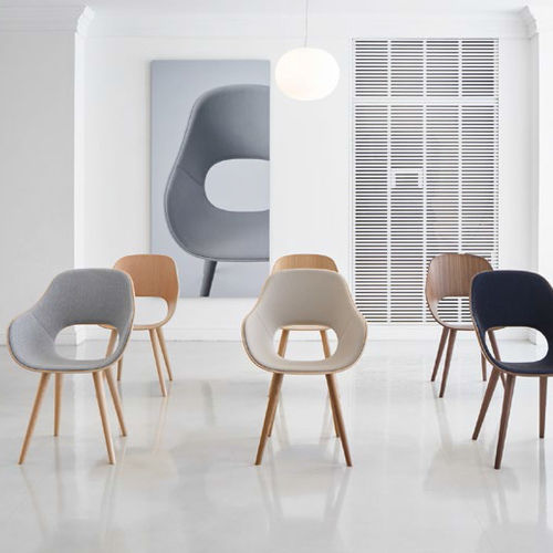 Moderner Stuhl - ROUNDISH 2385-31 - 2327-31 - Maruni - für den Innenraum / Stoff / Eiche