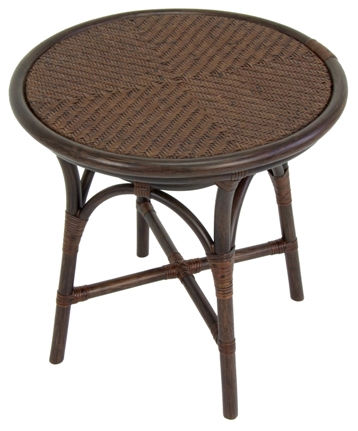 Klassischer Beistelltisch - TS-006 - Yamakawa Rattan Japan Inc. - Rattan / rund / für Privatgebrauch