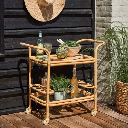 Wagen für Gewerbegebrauch - Carlo - Sika-Design - Aluminium / Rattan