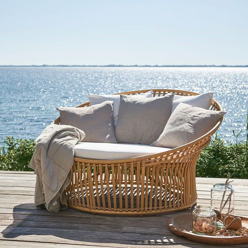 Moderne Récamiere - Olympia nest - Sika-Design - Stoff / Rattan / Aluminium