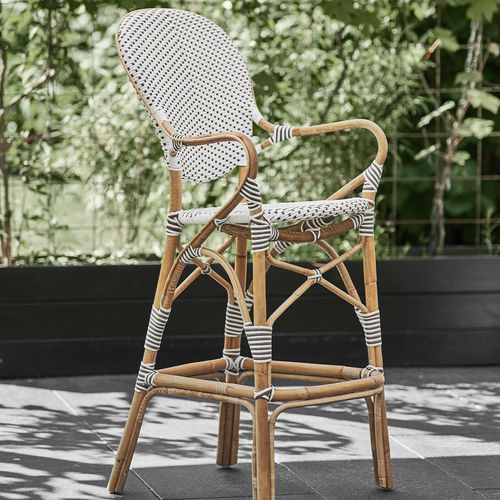 Moderner Barstuhl - Isabell - Sika-Design - für Außenbereich / für den Innenraum / Nussbaum