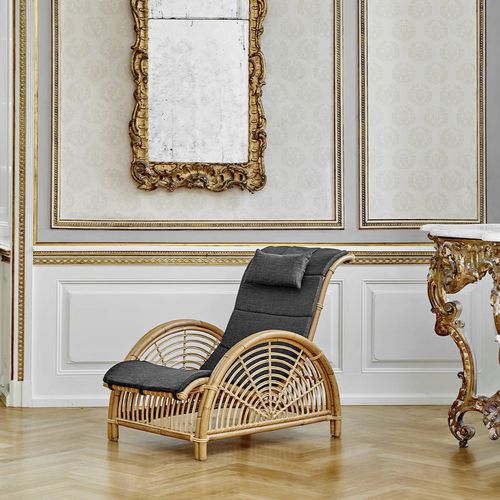 Klassischer Sessel - Paris - Sika-Design - Stoff / Rattan / Korbweide