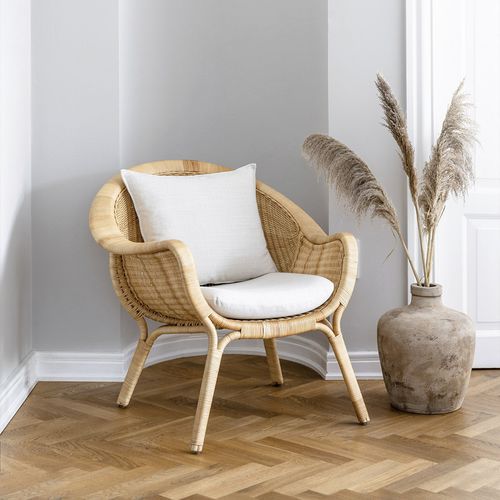 Moderner Sessel - Madame - Sika-Design - Stoff / Rattan / Korbweide