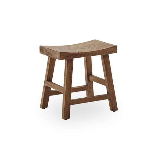 Moderner Hocker - Charles  - Sika-Design - Teakholz / Gestell aus Holz / aus wiederverwertetem Material