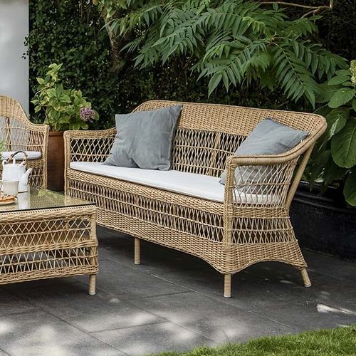 Klassisches Sofa - Charlot - Sika-Design - für Garten / Stoff / mit abnehmbarem Kissen