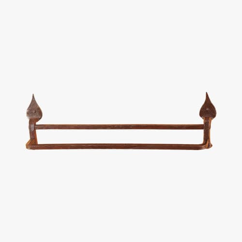 Handtuchhalter / 2 Stangen - FT330 - IL Forgiato - wandmontiert / Schmiedeeisen