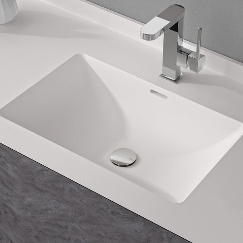 Unterbauwaschbecken - FXS2 - Hasenkopf - Acryl / Mineralwerkstoff / mit integrierter Waschtischplatte