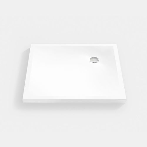 Rechteckige Duschwanne - PURE  - Hasenkopf - erhöht / Corian® / rutschfest