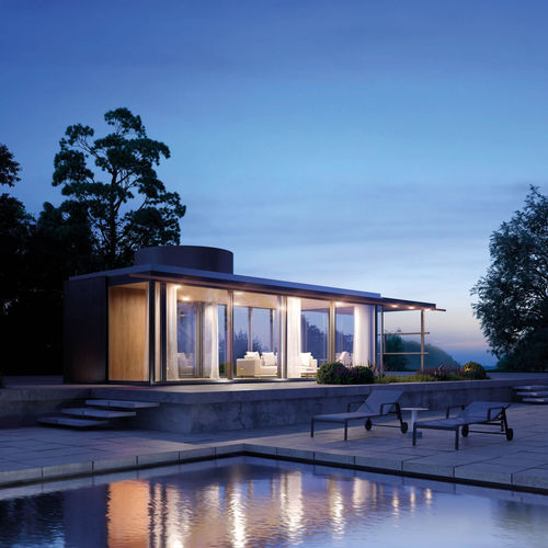 Selbsttragende Pergola - VDL PENTHOUSE - KETTAL - Aluminium / Holz / Glas
