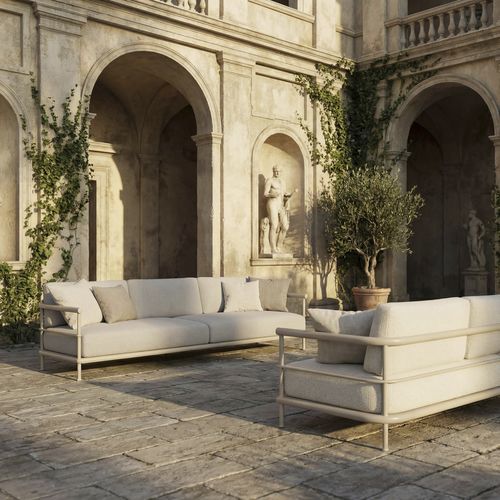 Modulsofa - ALIZE - KETTAL - modern / für Außenbereich / aus recyceltem Material