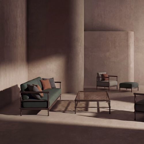 Modernes Sofa - ALIZE - KETTAL - für den Innenbereich / für den Außenbereich / Aluminium