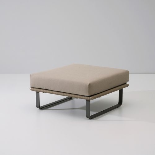 Modernes Sitzkissen - BITTA - KETTAL - Aluminium / Teakholz / Stoff