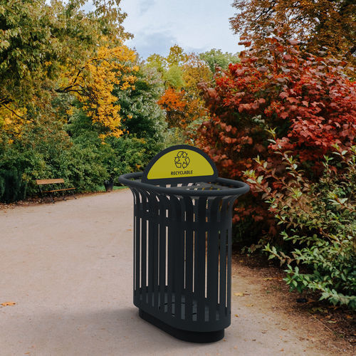 Park-Abfallbehälter - TULIPE - ROSSIGNOL - System / Stahl / ohne Deckel
