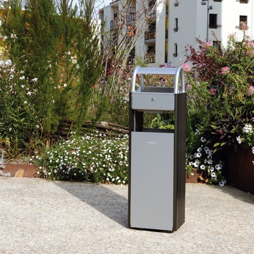 Park-Abfallbehälter - KOPA  - ROSSIGNOL - Edelstahl / pulverbeschichteter Stahl / Aluminium