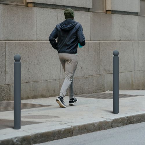 Sicherheitspfosten - OPUS - ROSSIGNOL - stationär / pulverbeschichteter Stahl / für öffentliche Bereiche