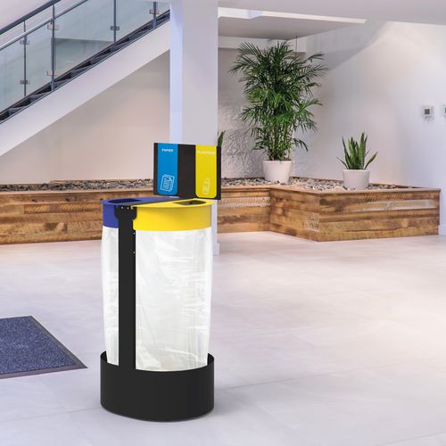 Abfallsack-Halter / Park - CITWIN ESSENTIEL - ROSSIGNOL - System / bodenstehend / pulverbeschichteter Stahl