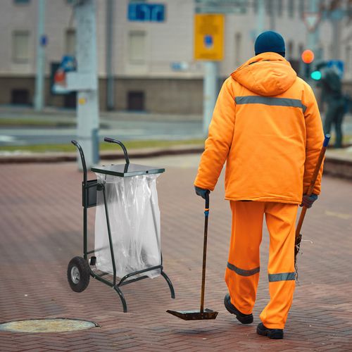 Abfallwagen - MOBISAC - ROSSIGNOL - für Gewerbegebrauch / aus recyceltem Material / Metall