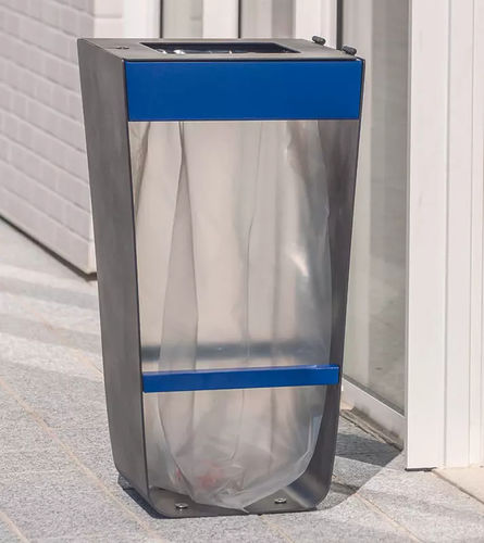 Abfallsack-Halter / Park - KARMA - Concept Urbain - System / auf Beinen / galvanisiertem Stahl