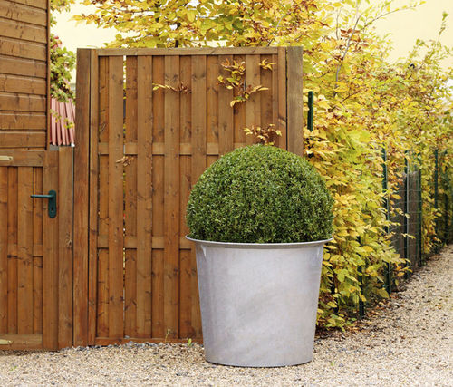 Pflanzkübel / galvanisiertem Stahl - SARLAT - Concept Urbain - Polyethylen / Blech / lackierter Stahl