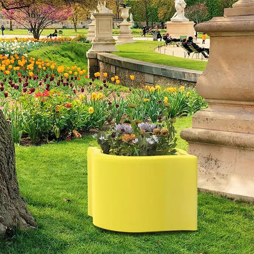 Pflanzkübel / rotationsgesintertes Polyethylen - ARABESQUE - Concept Urbain - gebogen / wetterbeständig / UV-beständig