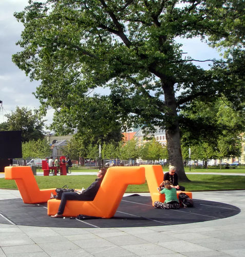 Moderne Sonnenliege - BOA - Concept Urbain - Polyethylen / 1 Platz / UV-beständig