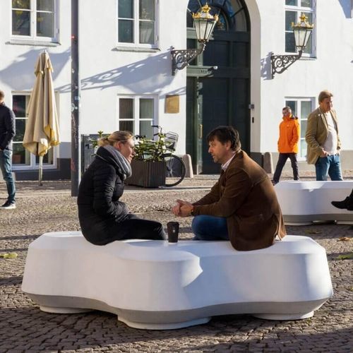 Moderne Bank für den öffentlichen Raum - OBSTRUCT - Concept Urbain - Stahlbeton / ohne Rückenlehne / ohne Armlehnen