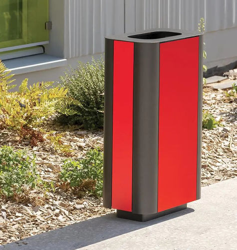Stahlblech-Abfallbehälter - PAOSA - Concept Urbain - Aluminium / HPL / für Außenbereich
