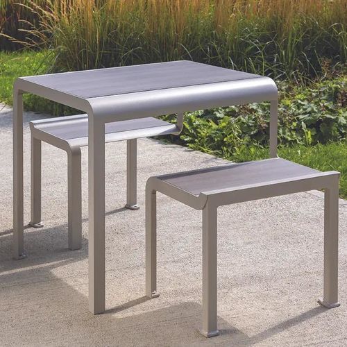 Moderner Picknicktisch - PAOSA - Concept Urbain - Stahl / HPL / Gestell aus Stahl