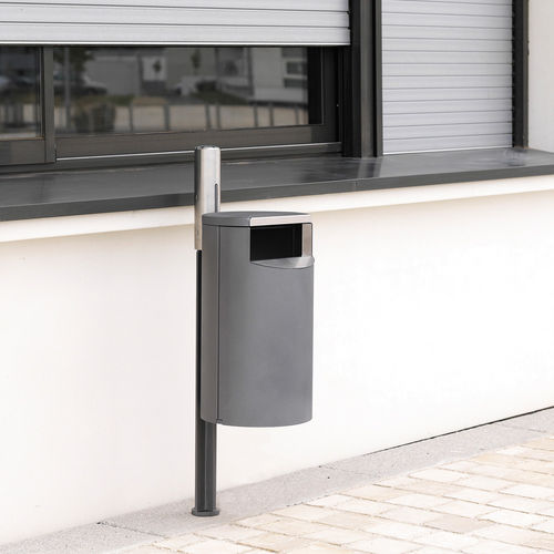 Park-Abfallbehälter - ÉVÉOLE - Concept Urbain - bodenstehend / galvanisiertem Stahl / Edelstahl