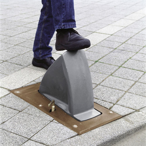 Versenkbarer Sperrpfosten - DELTA T36 - Concept Urbain - Halteverbot / halbautomatisch / Gusseisen