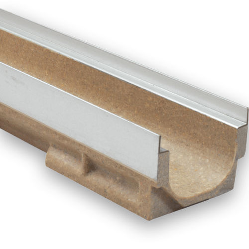 Gitter-Abflussrinne - SELFK - ULMA - ARCHITECTURAL SOLUTIONS - Schlitz / Polymerbeton / galvanisiertem Stahlgitter
