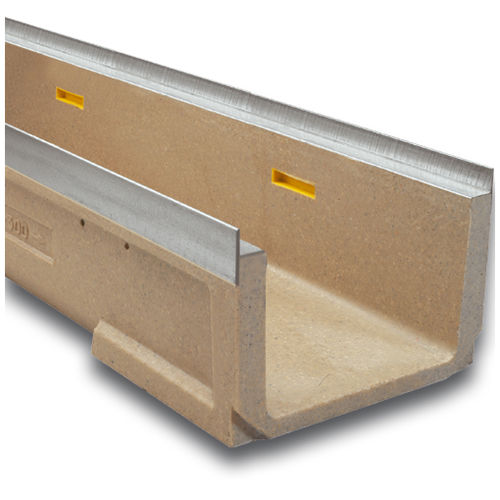 Gitter-Abflussrinne - SELF250K - ULMA - ARCHITECTURAL SOLUTIONS - Schlitz / Polymerbeton / galvanisiertem Stahlgitter