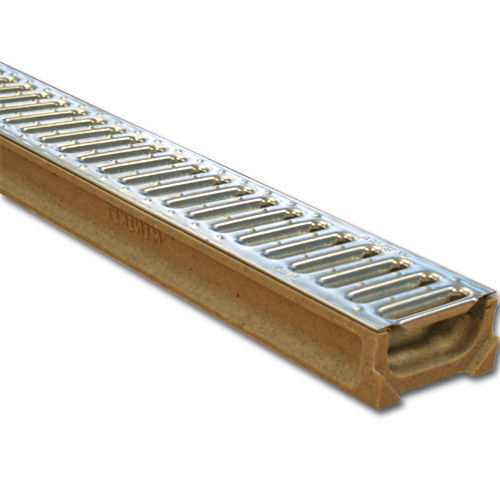 Gitter-Abflussrinne - MINIKIT - ULMA - ARCHITECTURAL SOLUTIONS - Schlitz / Polymerbeton / galvanisiertem Stahlgitter