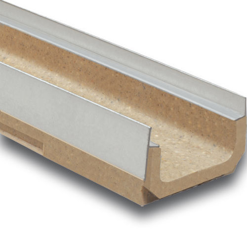 Gitter-Abflussrinne - M100K - ULMA - ARCHITECTURAL SOLUTIONS - Schlitz / Polymerbeton / Verbundwerkstoff