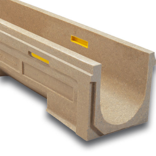 Gitter-Abflussrinne - U150 - ULMA - ARCHITECTURAL SOLUTIONS - Schlitz / Polymerbeton / galvanisiertem Stahlgitter