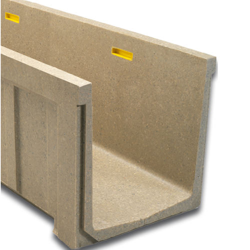 Gitter-Abflussrinne - U250 - ULMA - ARCHITECTURAL SOLUTIONS - Schlitz / Polymerbeton / galvanisiertem Stahlgitter